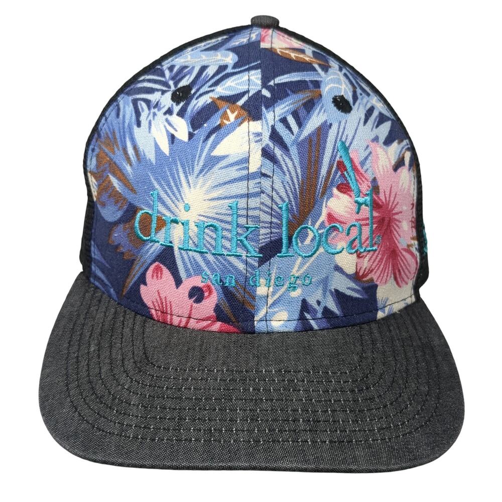 Drink Local San Diego Trucker Hat Multi One Size Double Portion Supply Aloha